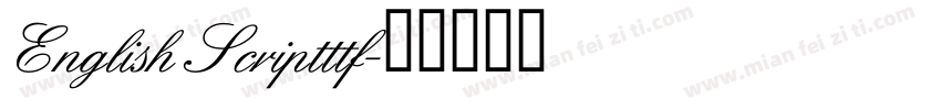 English Scriptttf字体转换